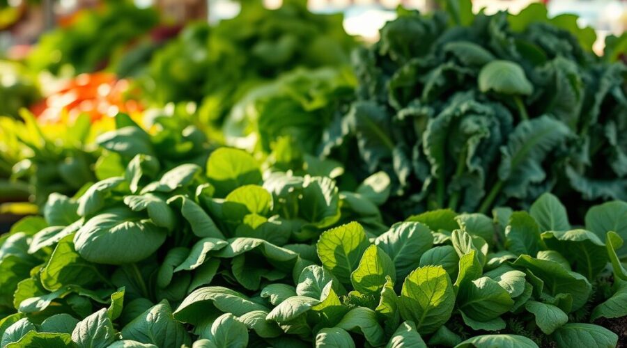 Verduras de hoja verde